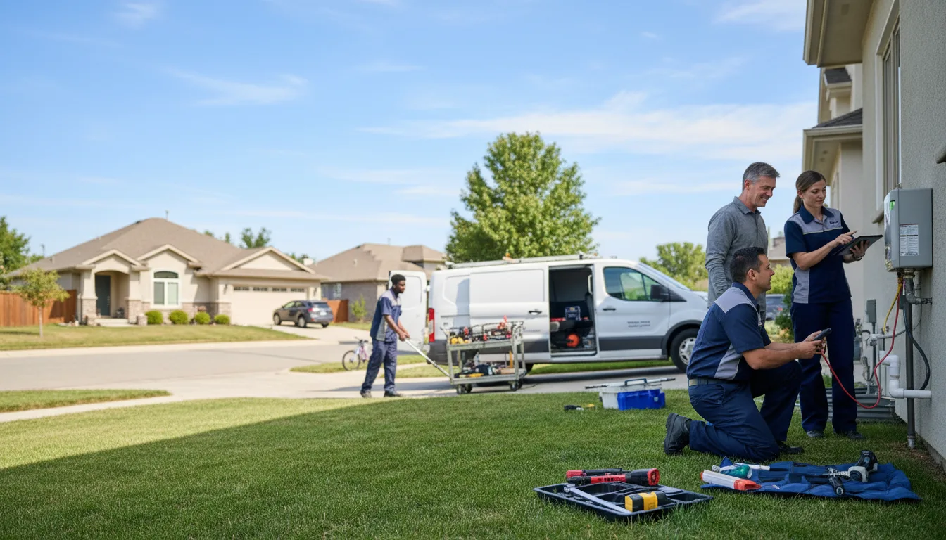 Tankless water heater service in Clontarf, MN